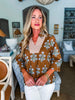 Perfect Timing Floral Top-Mocha