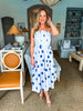 Let's Dance Polka Dot Dress- Blue