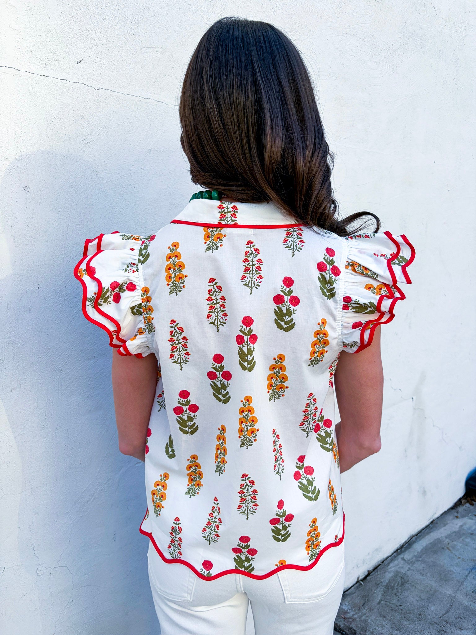 Angel Meadow Scallop Top