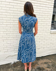 Luxe Link Denim Midi Dress