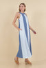 Santorini Seas Maxi Dress