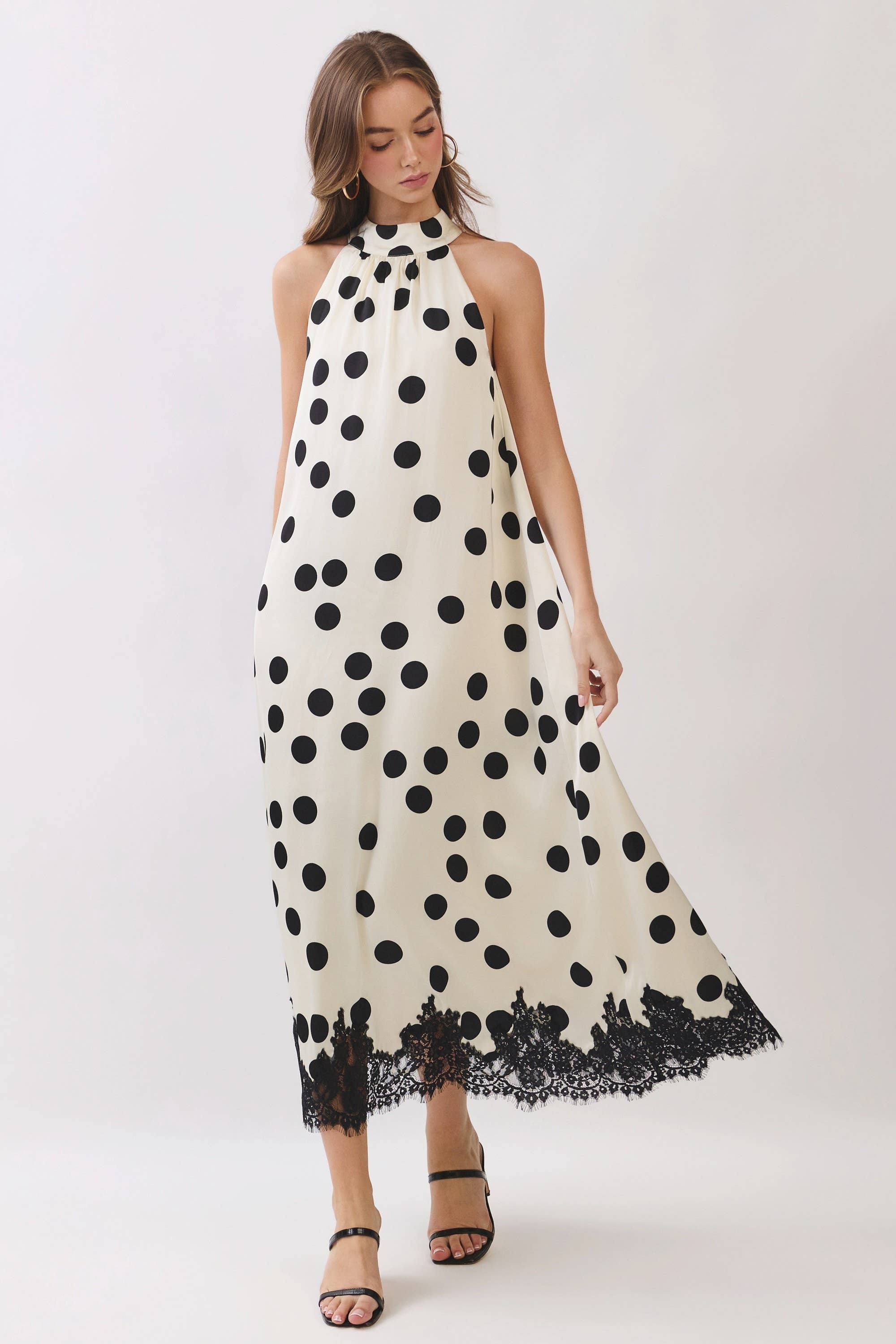 Polka Charm Maxi Dress