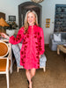 Round Top Rose Mini Dress