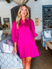 Change of Season Dress-Magenta