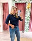 Soft Embrace Crewneck Sweater-Indigo