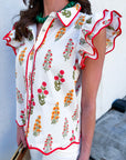 Angel Meadow Scallop Top