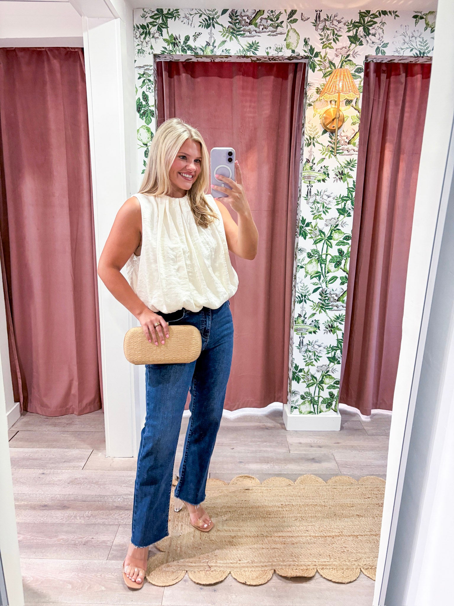 Estelle Pleated Balloon Top-Off White