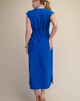 The Paris Edition Midi Dress-Royal Blue