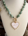 The Heartstone Necklace-Green