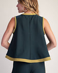 Soft Motion Knit Top-Hunter Green