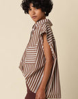 Hunter Stripe Oversized Top