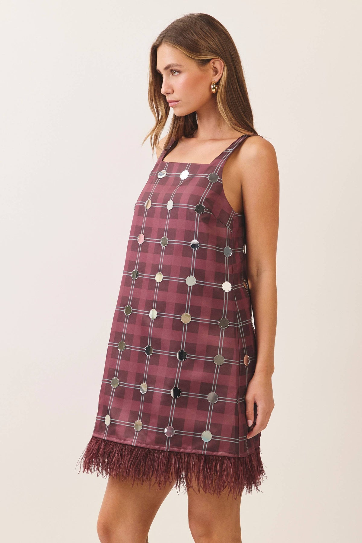 Disco Diva Plaid Mini Dress