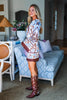 Western Sky Border Mini Dress