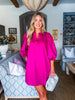 Change of Season Dress-Magenta