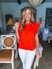 Just My Type Top- Orange