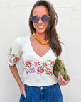 Pretty Little Petals Knit Top