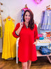 In the Details Dress-Red