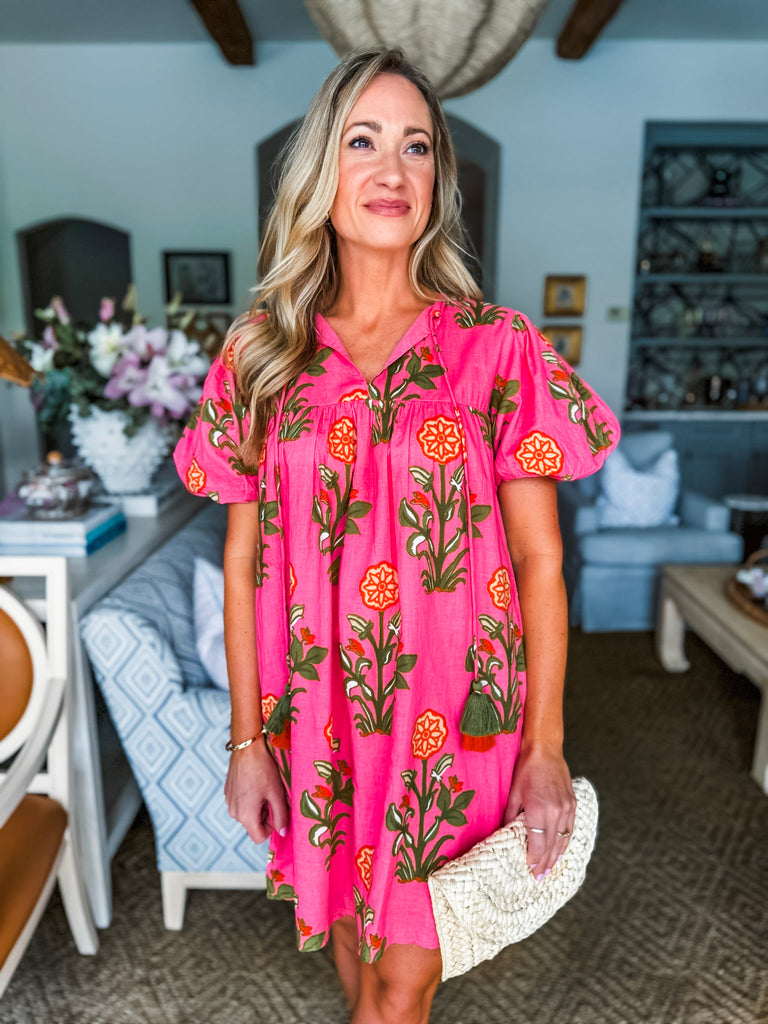 Countryside Bliss Floral Mini Dress