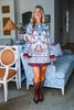 Western Sky Border Mini Dress