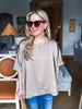 New Favorite Oversized Top-Taupe