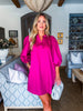 Change of Season Dress-Magenta