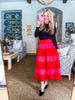 Lolli Striped Midi Skirt