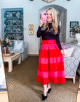 PREORDER: Lolli Striped Midi Skirt