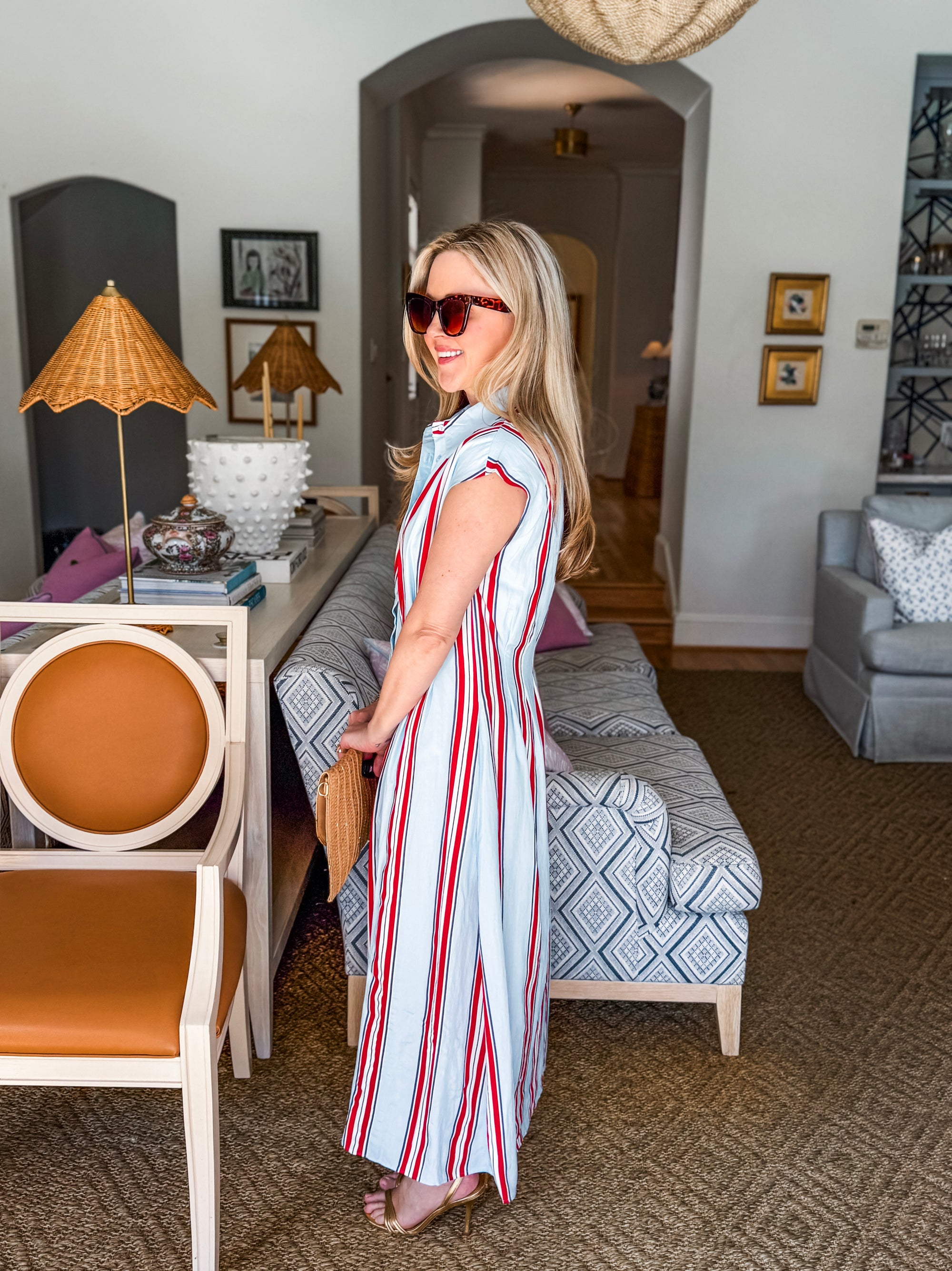 Stars and Stripes Midi Dress