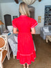 Davie Button Down Midi Dress