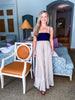 Hailey Maxi Dress-Black/Khaki