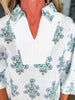 Perfect Timing Floral Top-Off White