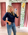 Soft Embrace Crewneck Sweater-Indigo