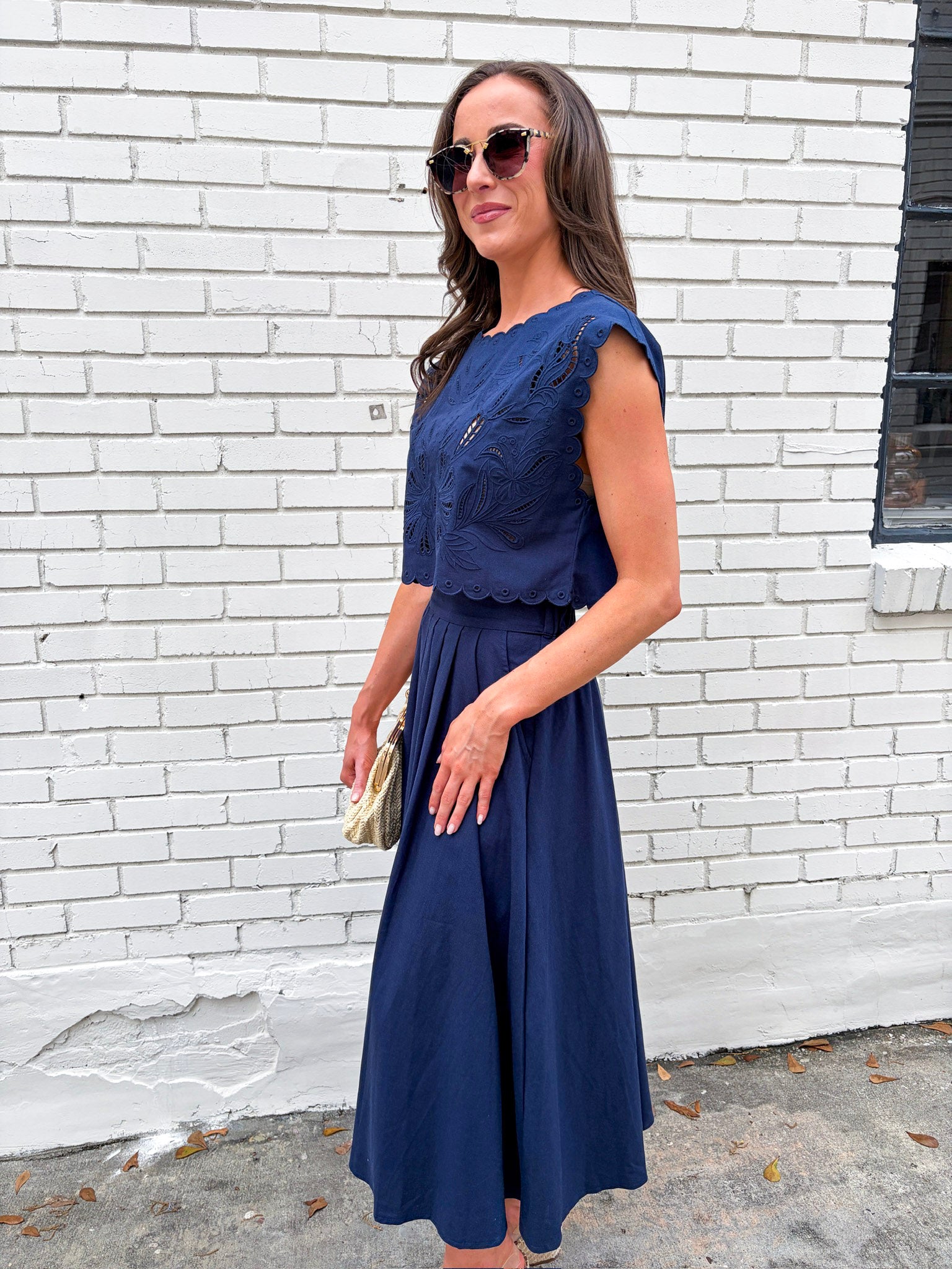 Lots to Love Skirt Set-Navy