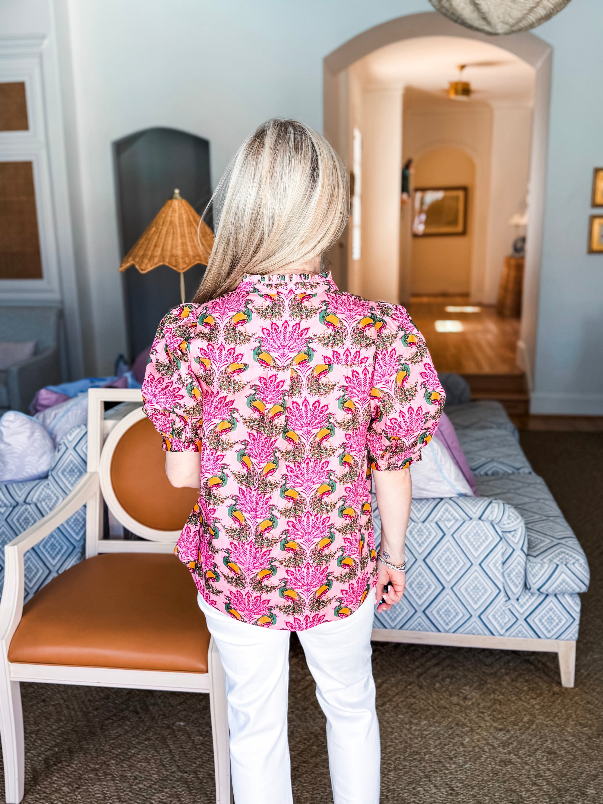 Peacock Bay Puff Sleeve Top