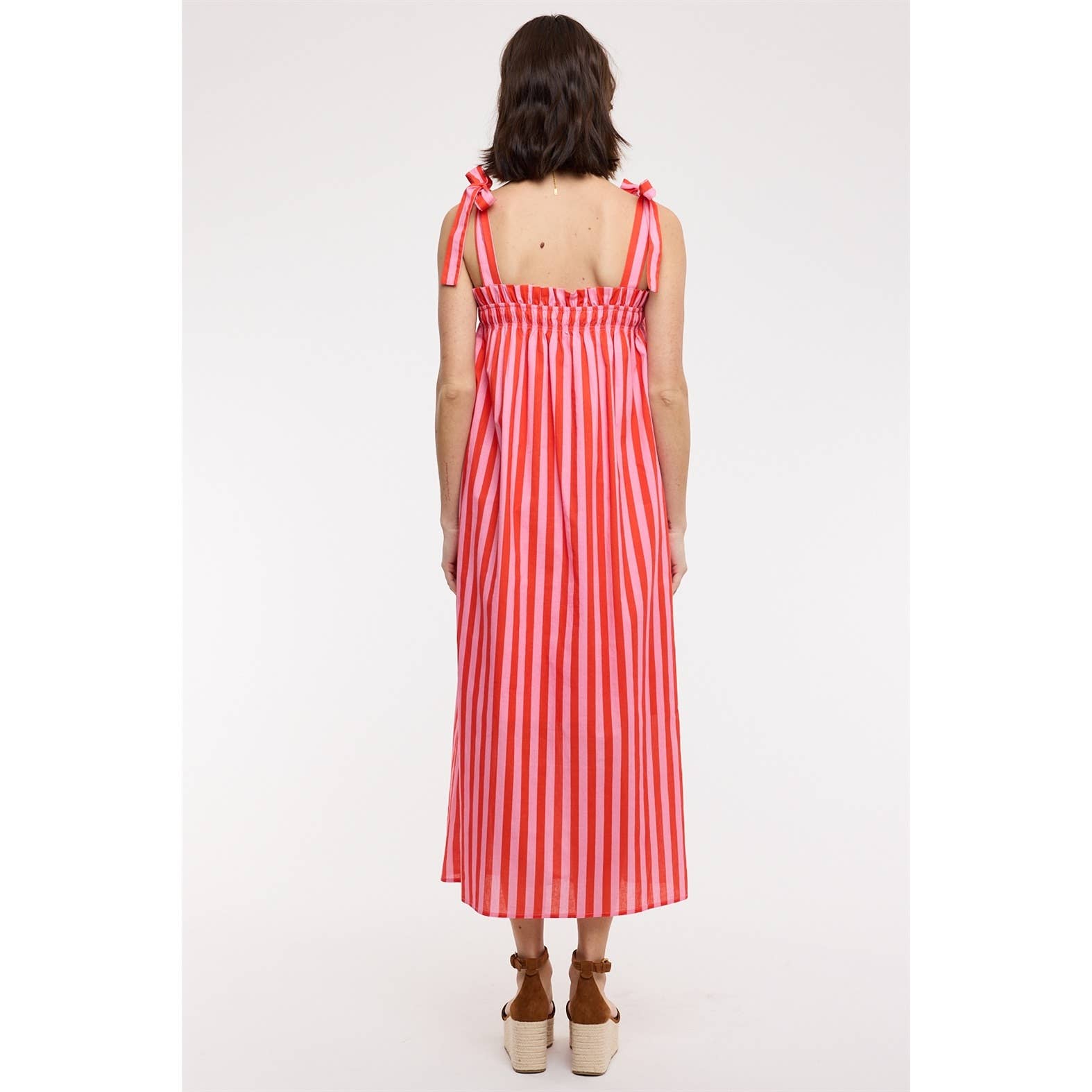 Poolside Stripe Midi Dress
