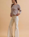 Gentle Days Ribbed Cardigan-Mocha