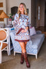 Western Sky Border Mini Dress