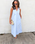She’s a Ten Midi Dress-Light Blue