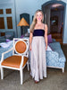 Hailey Maxi Dress-Black/Khaki