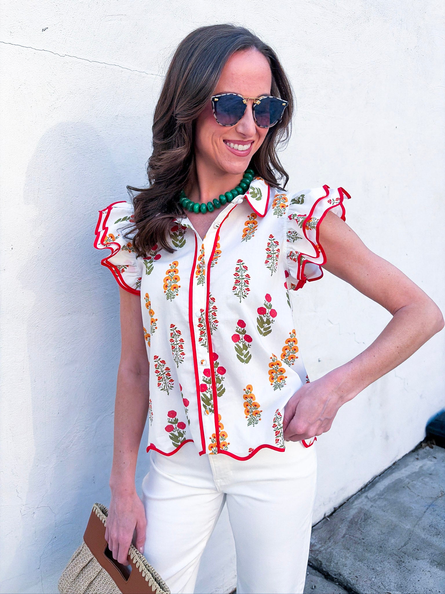 Angel Meadow Scallop Top