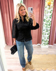 The Mandarin Lace Top-Black