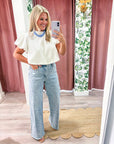 Runway Ready Wide Leg Jeans