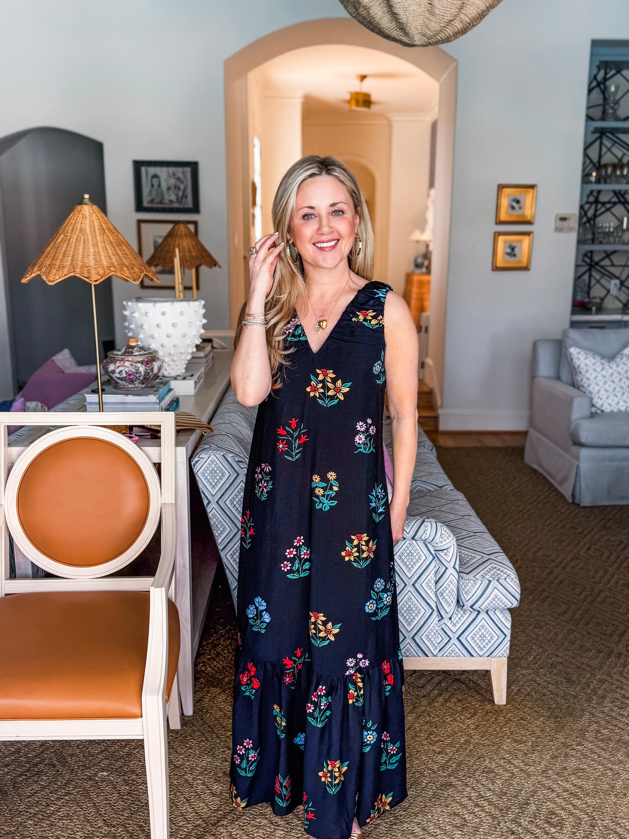 Lovers Lane Floral Maxi Dress