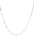 Riley Mini Cross Necklace-Silver