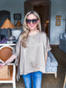 New Favorite Oversized Top-Taupe