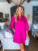 Change of Season Dress-Magenta