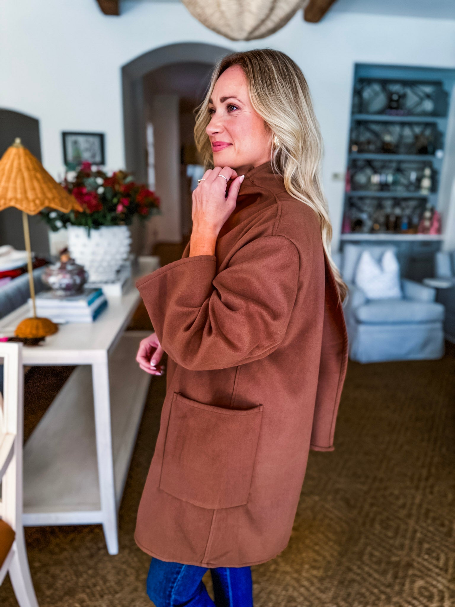 Ready and Chic Shawl Collar Coat-Camel