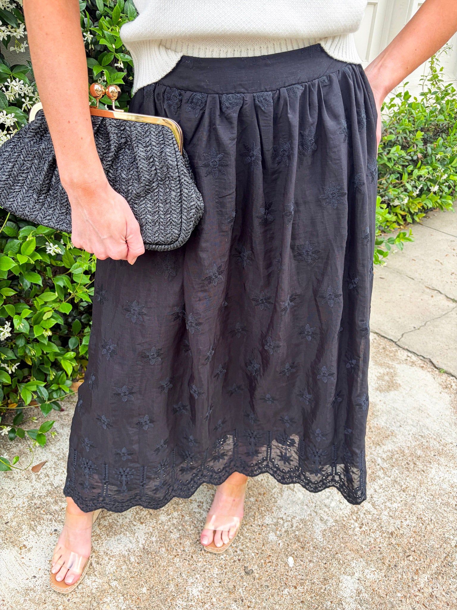 Lady Luck Embroidered Skirt