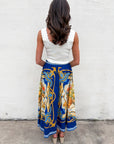 Midnight Bloom Midi Skirt