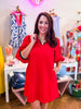 In the Details Dress-Red